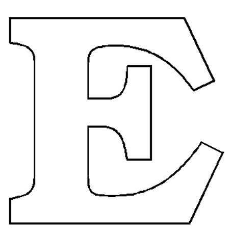 letter e printable template