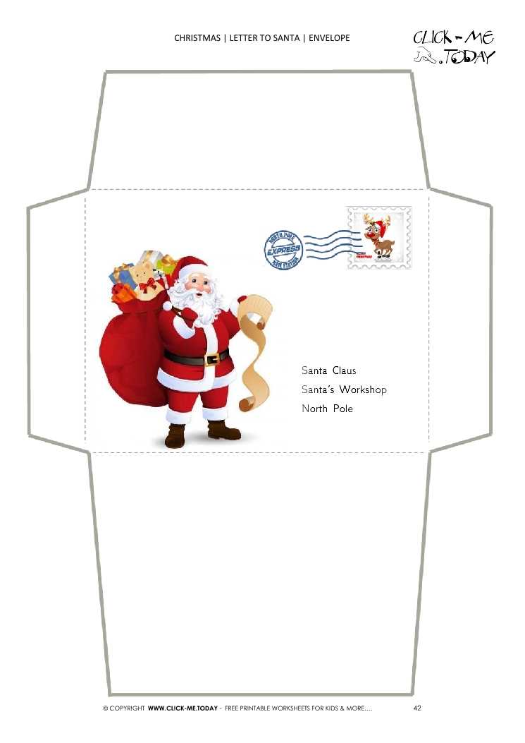 letter from santa envelope template