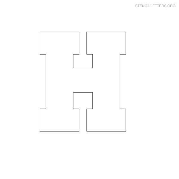 letter h template printable