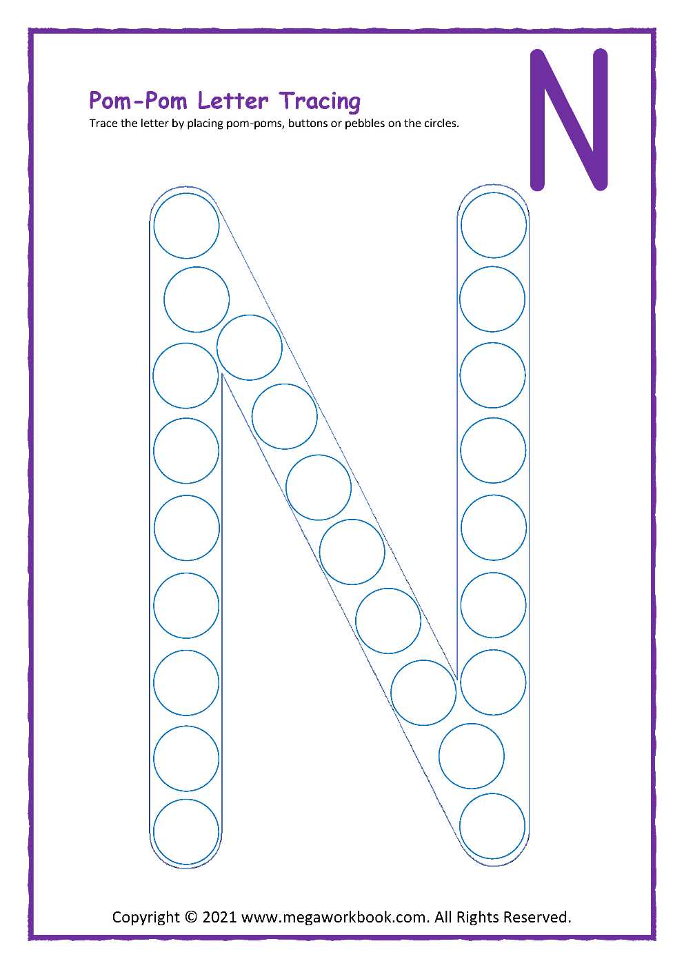 letter n craft template