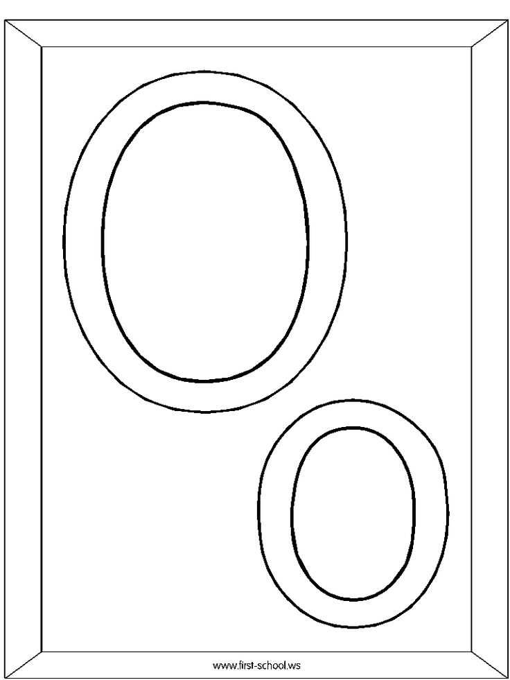 letter o template printable