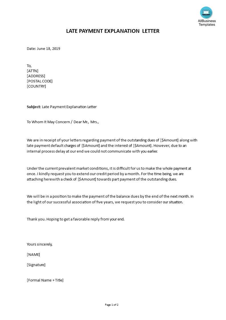 letter of explanation for previous address template