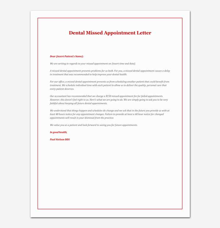 letter of non appointment template