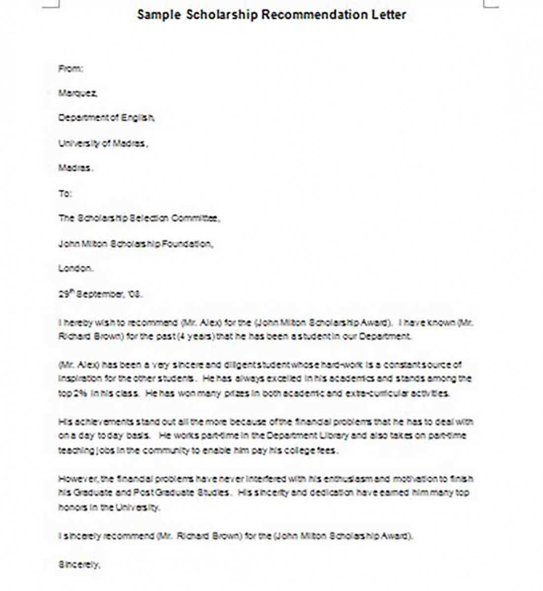 letter of recommendation character reference template