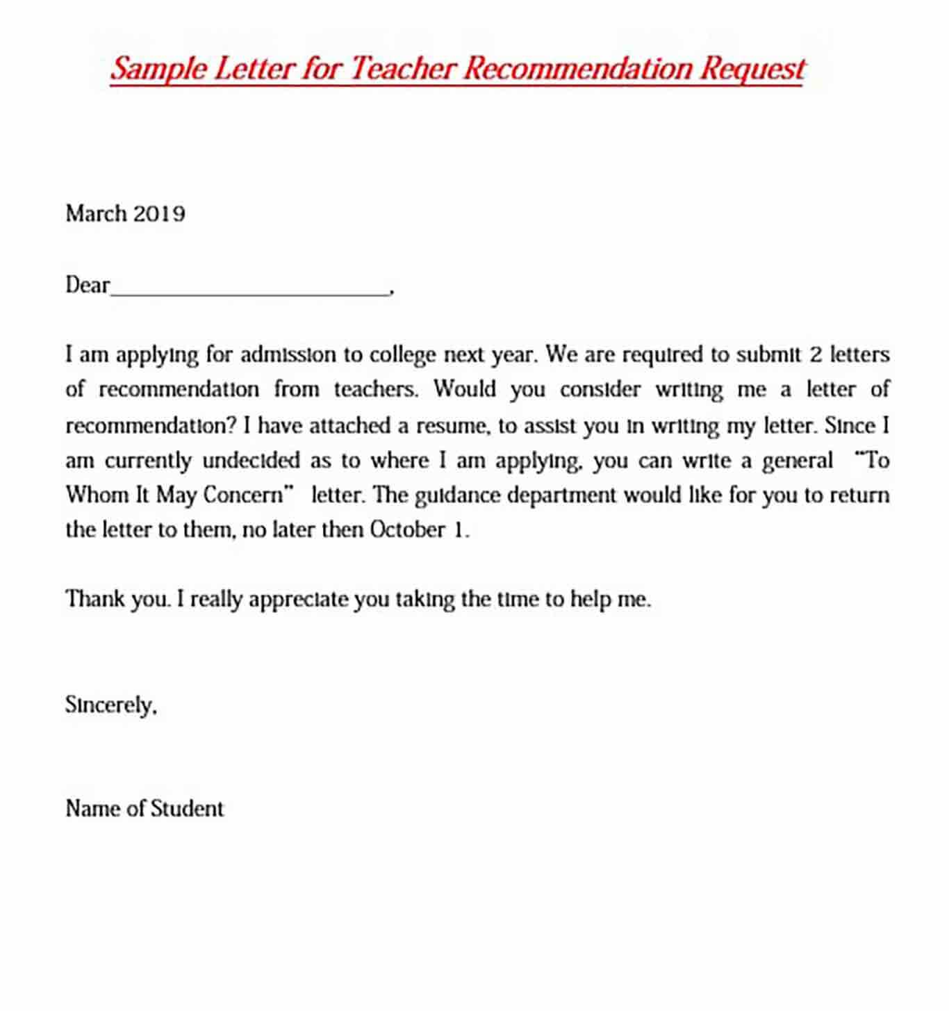 letter of recommendation for a teacher colleague template
