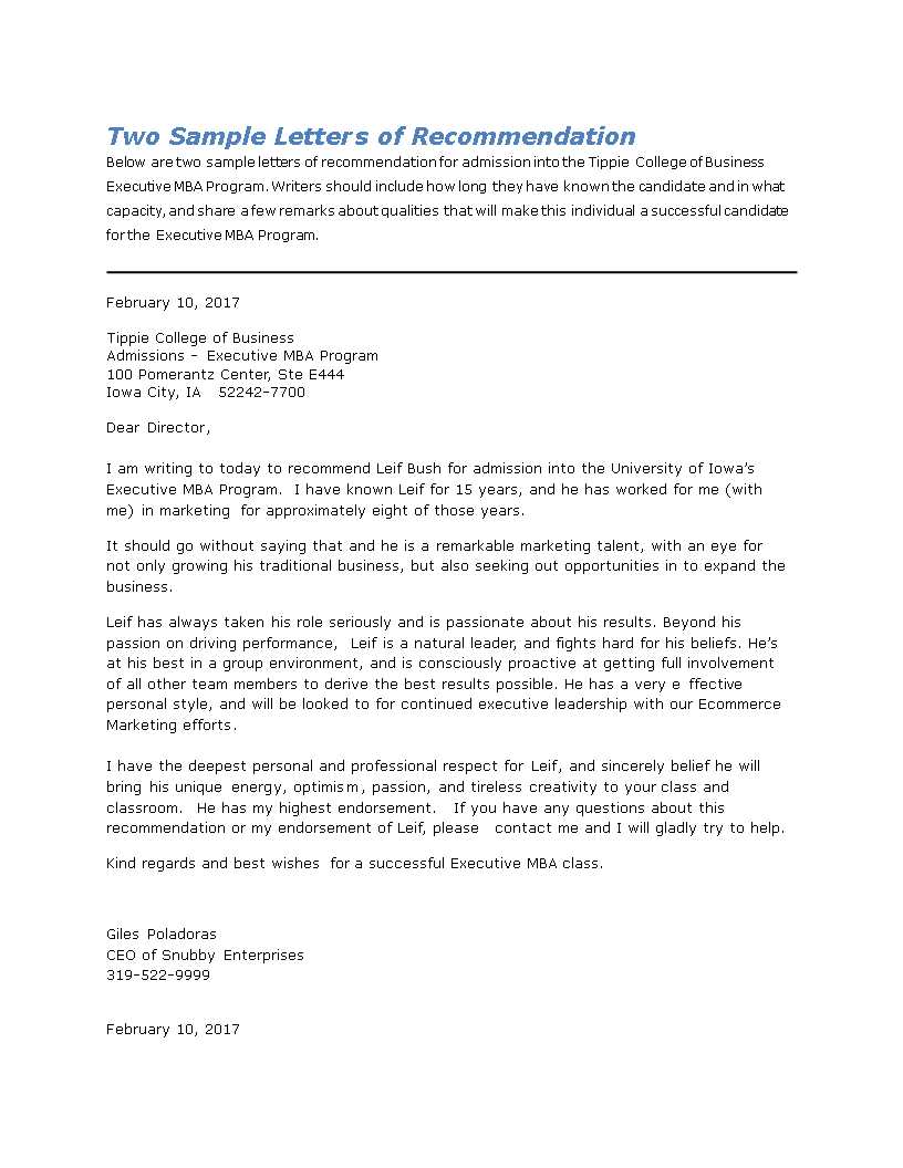 letter of recommendation for colleague template