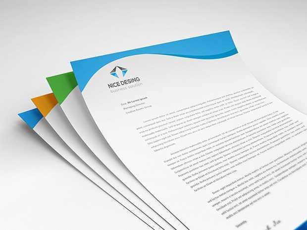 letter paper design template