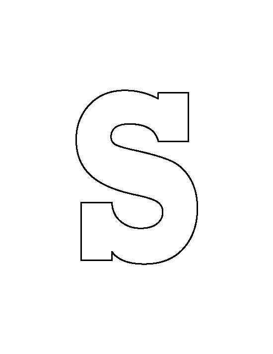 letter s template printable