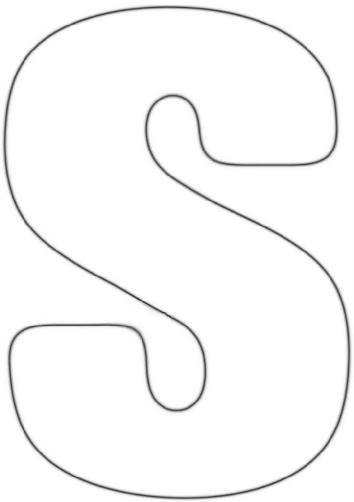 letter s template printable