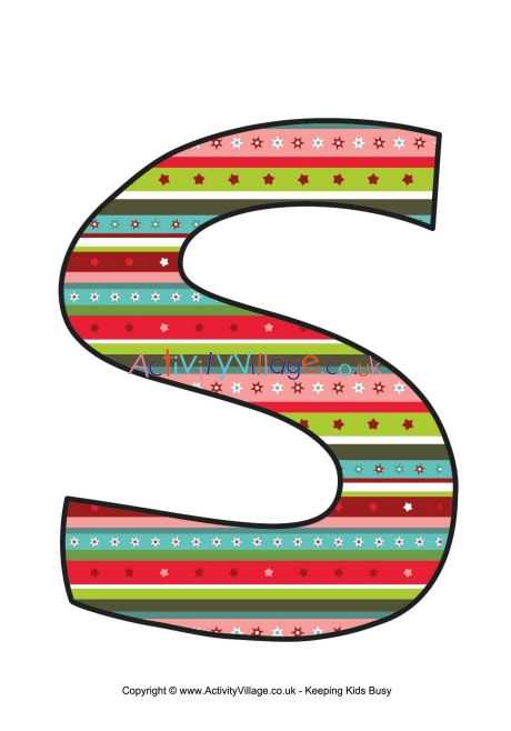 letter s template to print