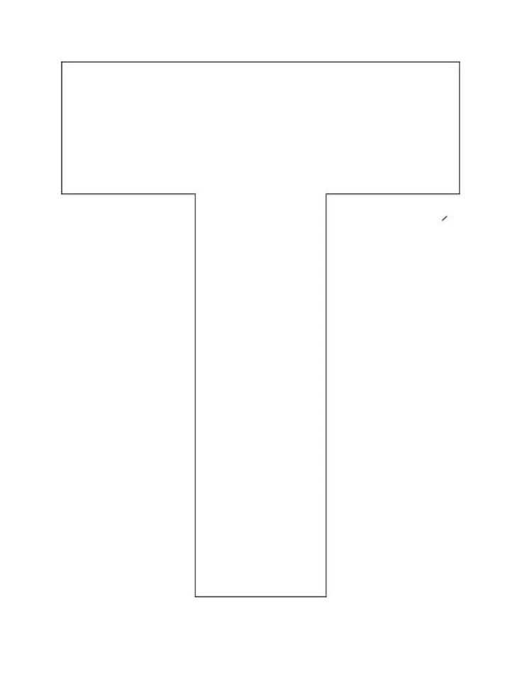 letter t printable template