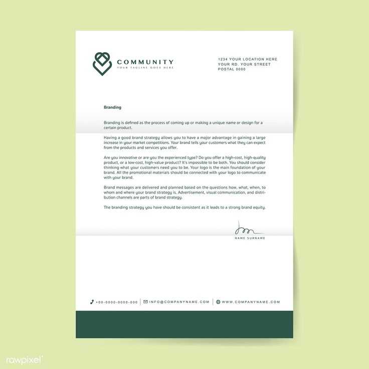 letter template design online