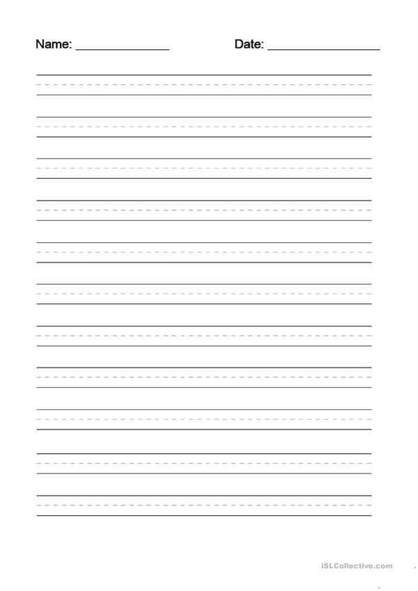 letter template lines