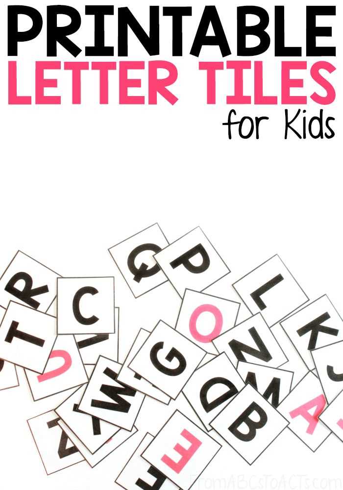 letter tiles template