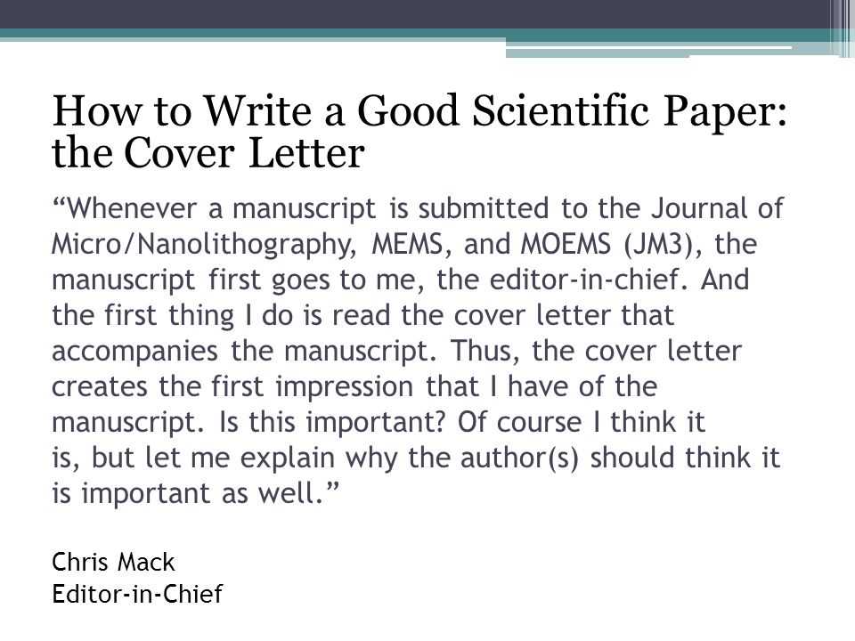 letter to the editor scientific journal template