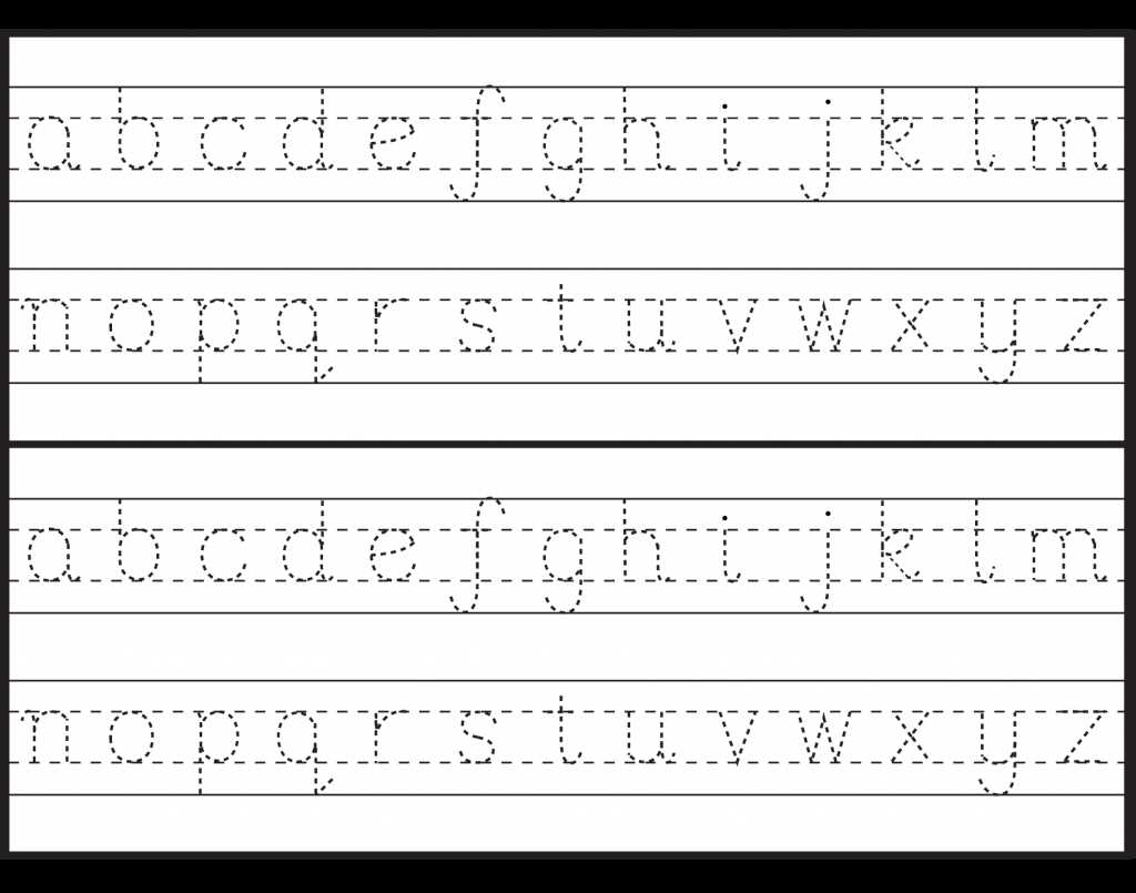 letter tracing templates preschool