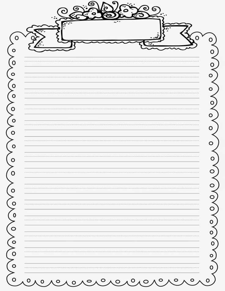 letter writing template free printable