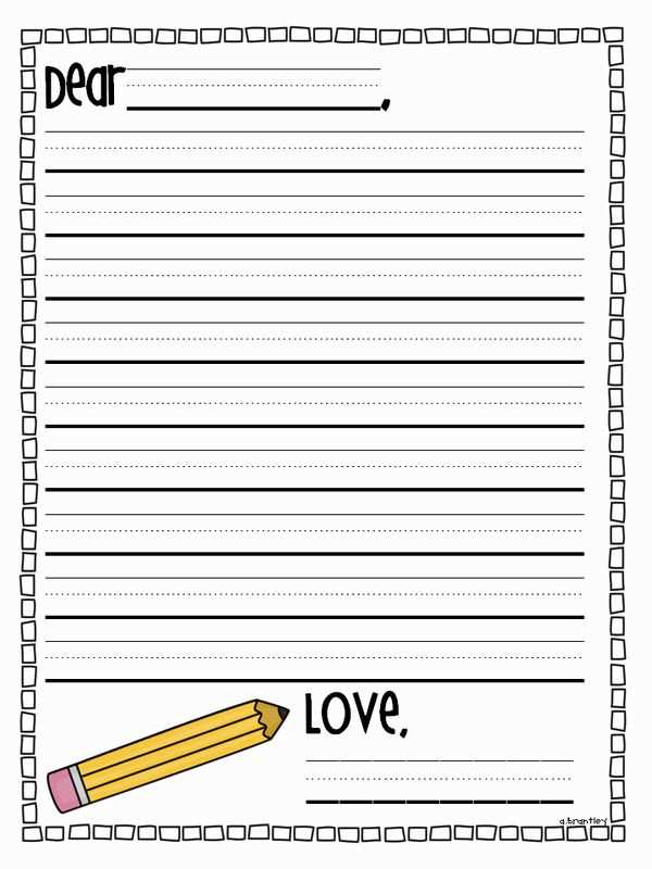 letter writing template free