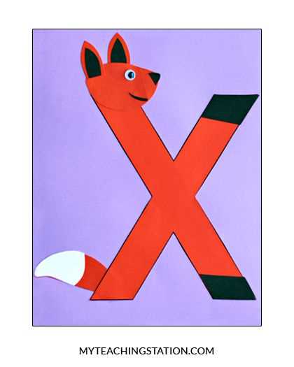 letter x template for preschool