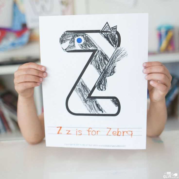 letter z zebra craft template