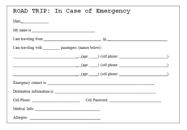 life or death emergency letter template