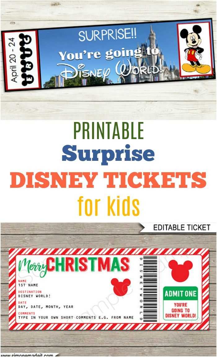 free printable disney surprise letter template