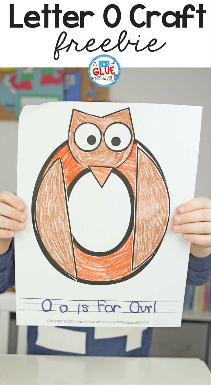 letter o owl craft template