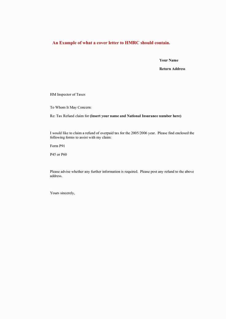 letter for irs template