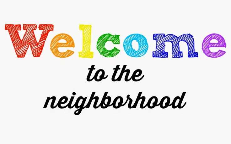 welcome to the neighborhood letter template