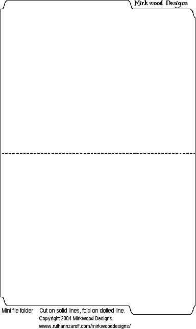 letter folder template