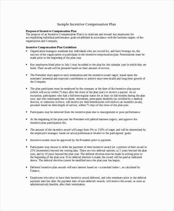 long term incentive plan letter template