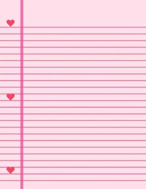 love letter stationery template