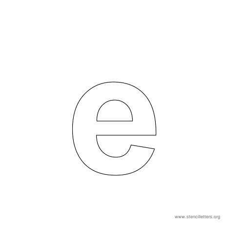 letter e printable template