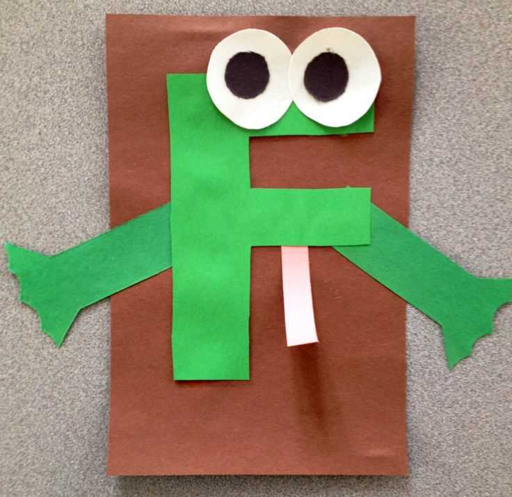 printable letter f frog craft template