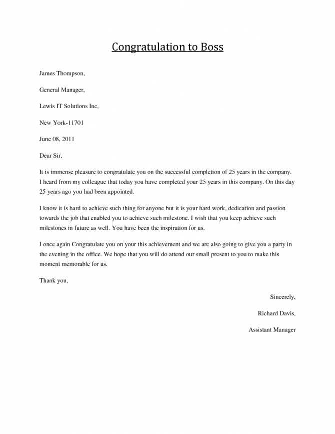 formal letter to boss template