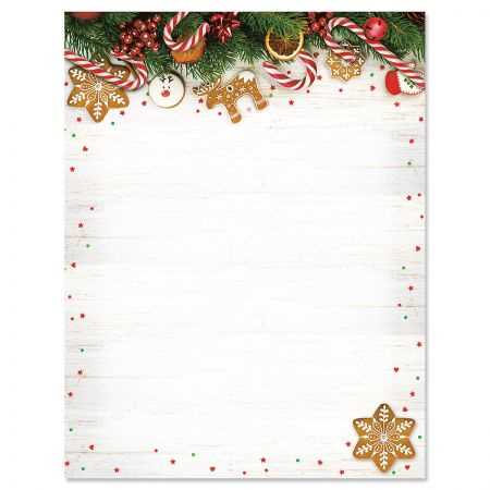 christmas letter paper template