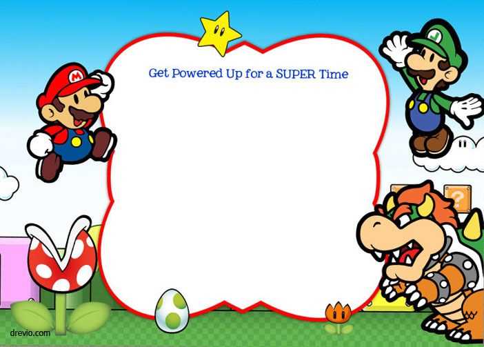 super mario letter template