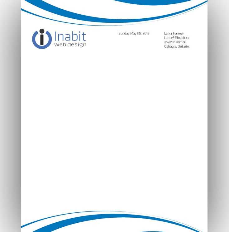 letter head sample template