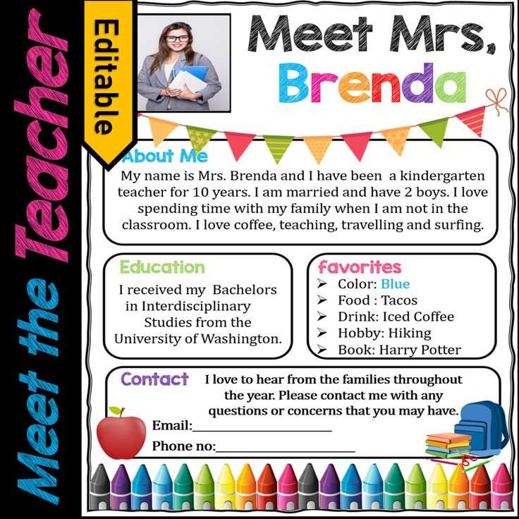 meet the teacher welcome letter template