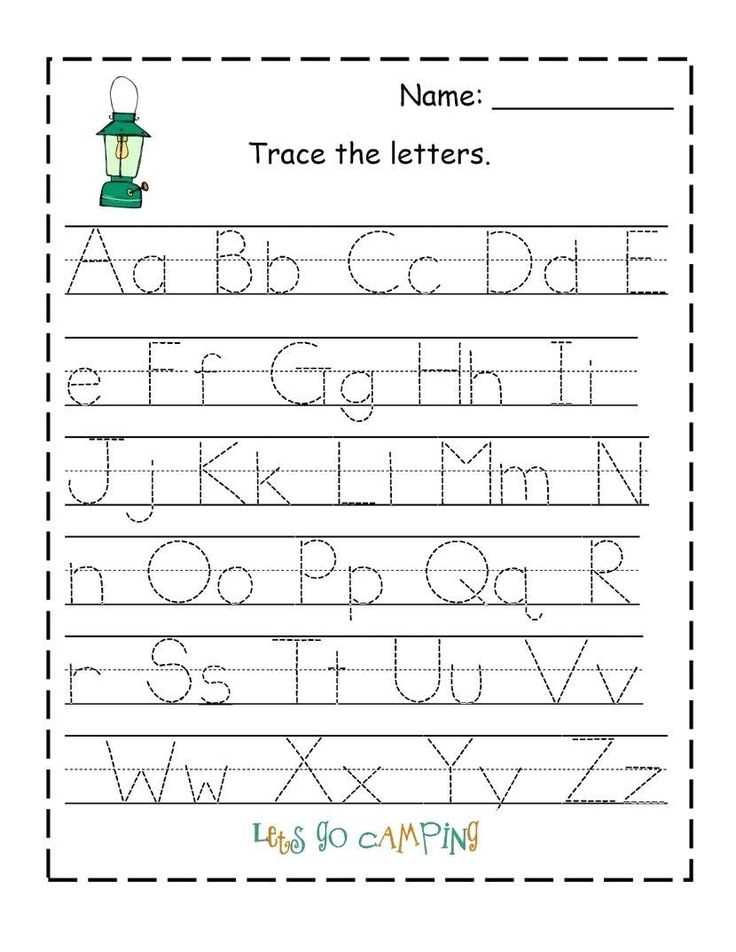 letter template for kindergarten
