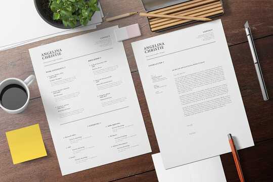 minimalist cover letter template