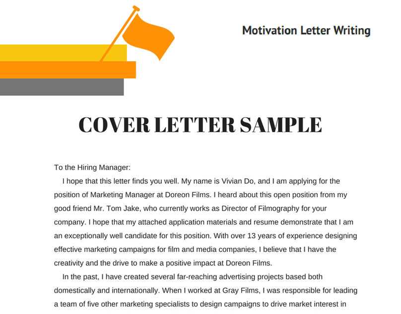 motivation letter for mortgage template