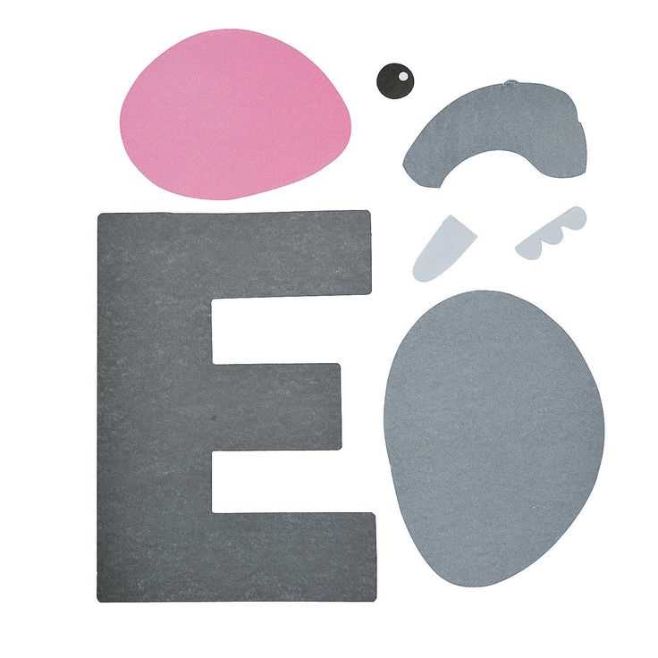 letter e template preschool