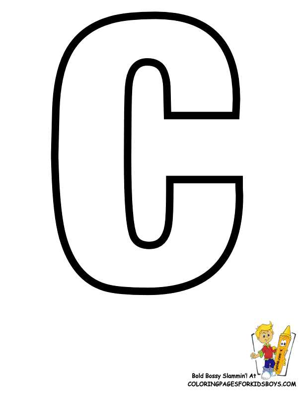 c letter template