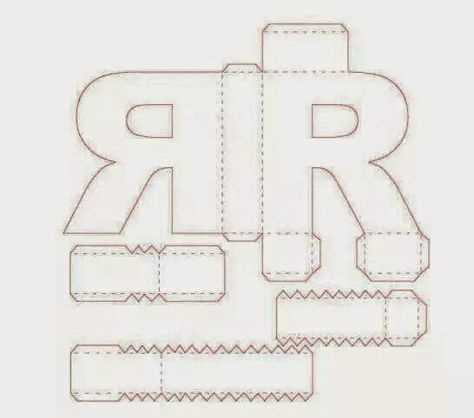 3d letter template printable