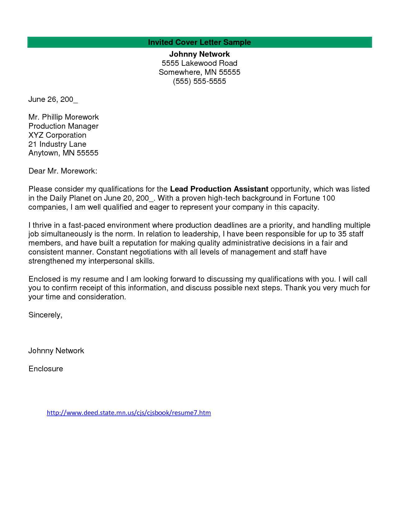 my cover letter template