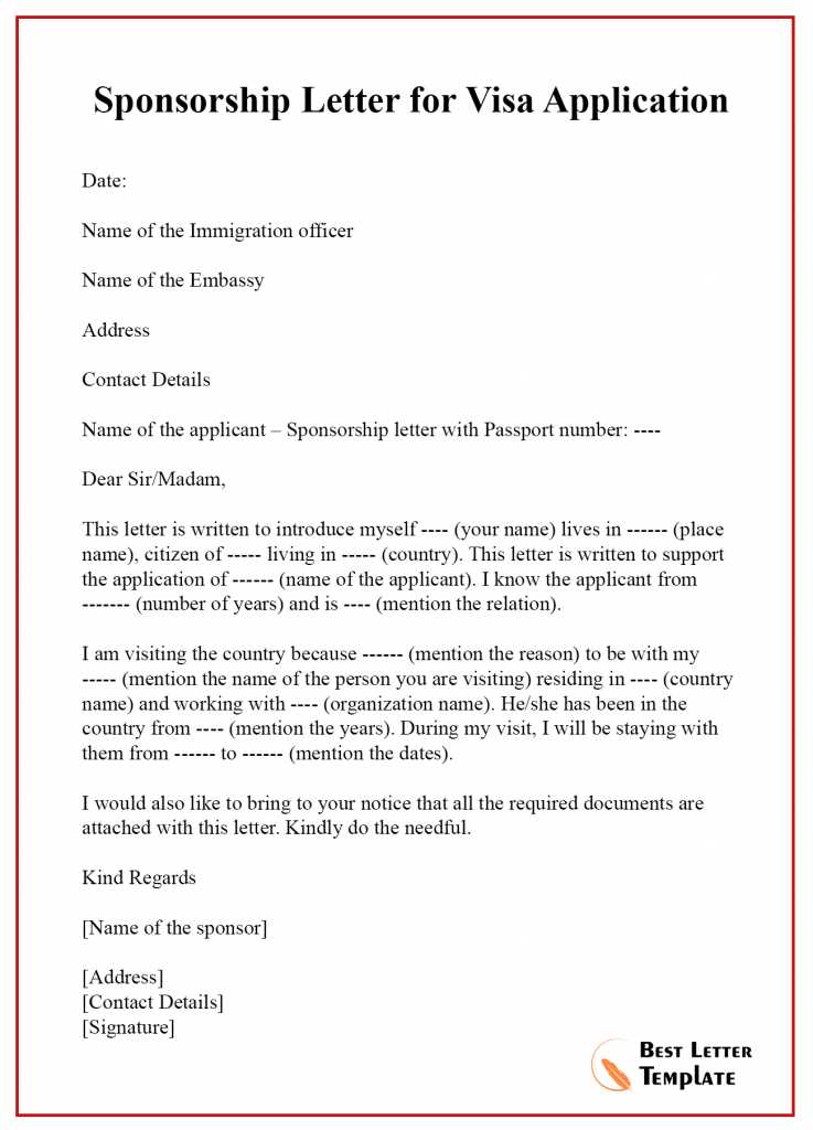 charity sponsorship letter template