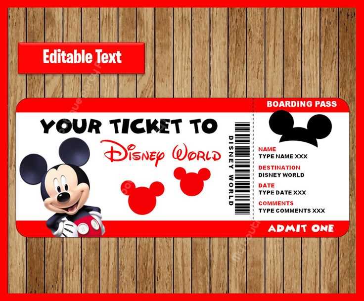 free disney surprise letter template