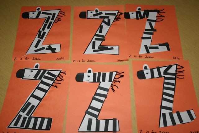 letter z zebra craft template