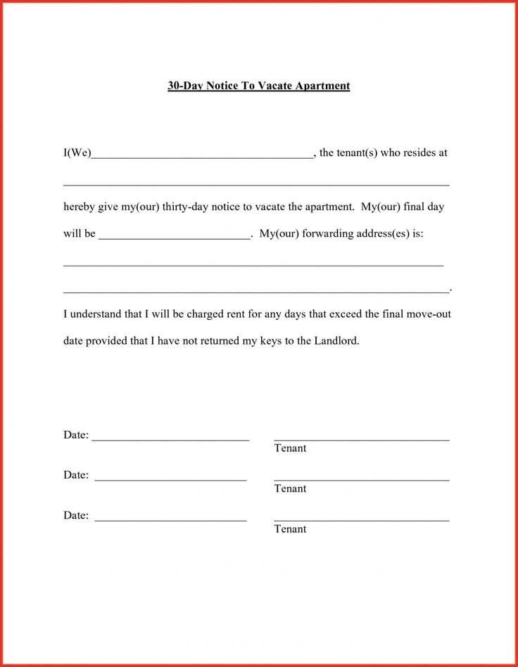 apartment move out letter template